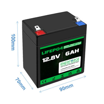 12V 6Ah Lifepo4 Paquet de batterie Pour Fishfinder Scooters pour enfants Jouets roues électriques