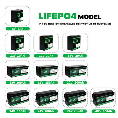 Enerfroce 6V 8ah batterie au lithium fer phosphate personnalisée
