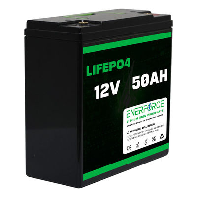 12.8V 50Ah batterie rechargeable LiFePO4 Chargement rapide pour le solaire