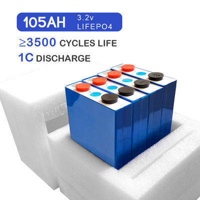 EVE LF105 Grade A 3.2V 105AH Lifepo4 Prismatique Cellule solaire certifiée UL CE