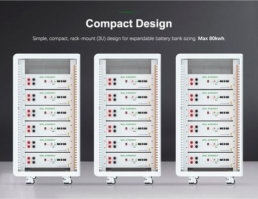 51.2V 10KW 20KW 30KW Système de stockage d'énergie résidentiel