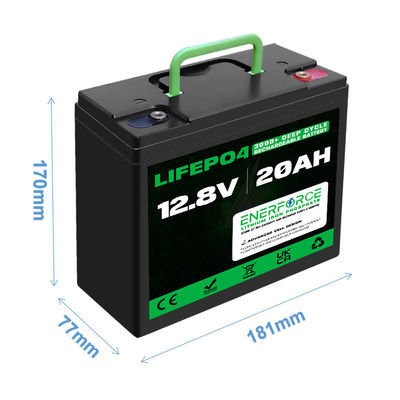 Batterie LiFePO4 rechargeable 12V 20Ah avec BMS pour deux roues électriques Tricycles