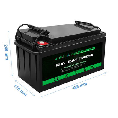 OEM 12V 150Ah LiFePO4 Pack de batterie pour l'alimentation d'urgence du système EPS