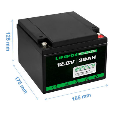 Batterie LiFePO4 rechargeable de 12 V 30 Ah pour outils électriques et appareils récréatifs