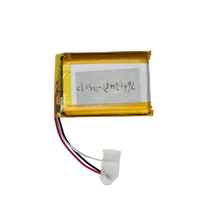 Batterie polymère au lithium rechargeable LIPO 3,7 V 1350 mAh Pour usage industriel