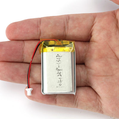 104125 haut-parleur batterie polymère au lithium 3,7 V 1100mAh avec connecteur JST