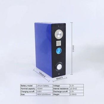 3.2V 100Ah LiFePO4 Cellule prismatique EVE Batterie de stockage d'énergie solaire pour la maison