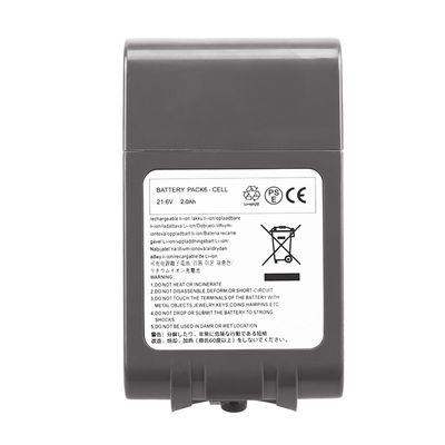 21.6v 2000mah Dyson V6 aspirateur batterie de remplacement 2.0ah batterie Li-ion