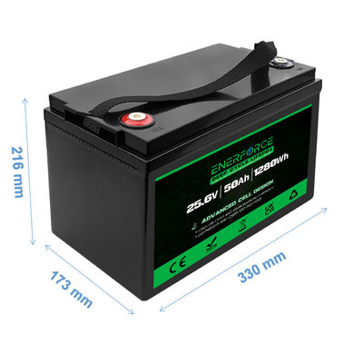 LFP batterie au lithium phosphate 24V 50Ah Lifepo4 batterie pour chariot de golf et bateau