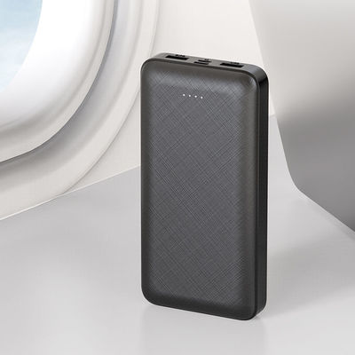 OEM Rechargeable Portable USB Power Bank 20000mah Haute capacité avec affichage LED