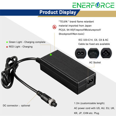 Accessoires de batterie au lithium OEM Chargeur de batterie au lithium 60V pour scooter électrique ebike
