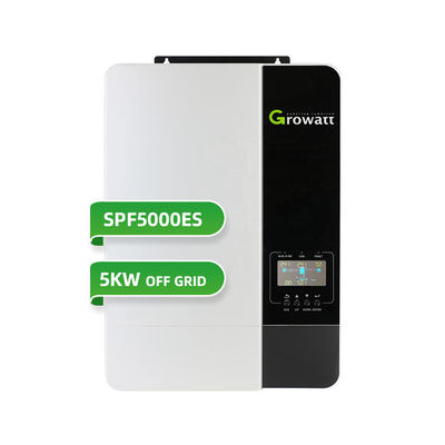 Growatt SPF3500ES SPF5000ES Inverseur solaire 48V hors réseau pour les systèmes de panneaux solaires 5kVA 5kW