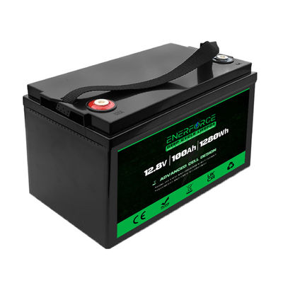 Enerforce 12V 100Ah Lifepo4 Pack de batterie rechargeable pour le système de stockage solaire à domicile